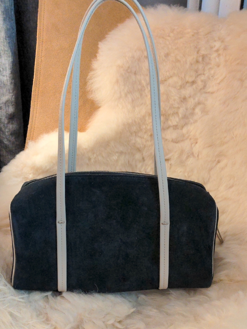 Madewell "Brioche" Shoulder Bag with Contrast Straps